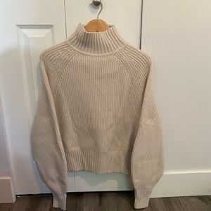 Mock-Neck Knit Sweater